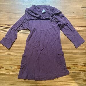 Kate Quinn dark purple long sleeve high neck girls dress SIZE 2T